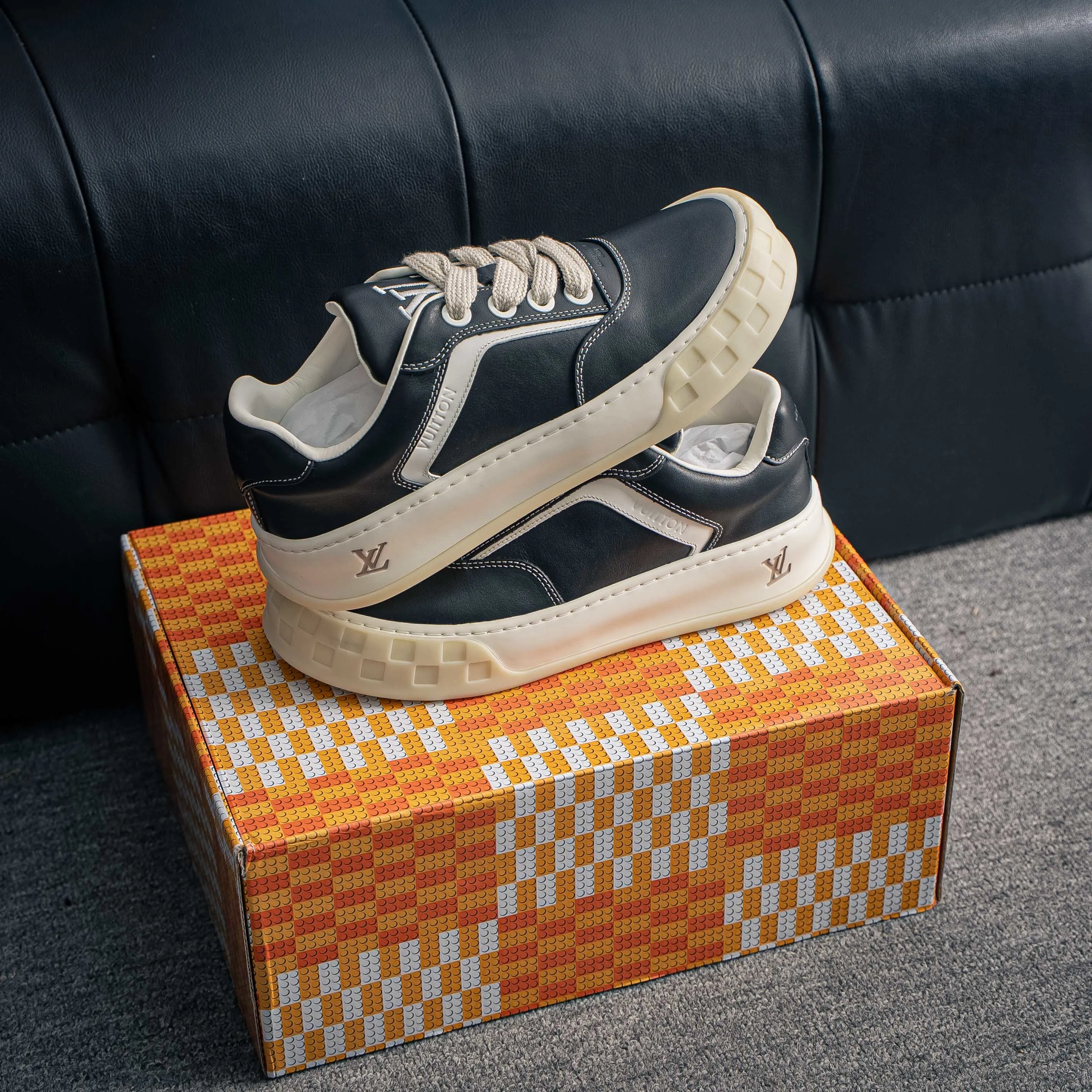 Premium -- LOUIS VUITTON Tilted Series｜2026 LV Tilted Low Sneakers Series Low-Top Retro Skate Shoes Men Shoes｜